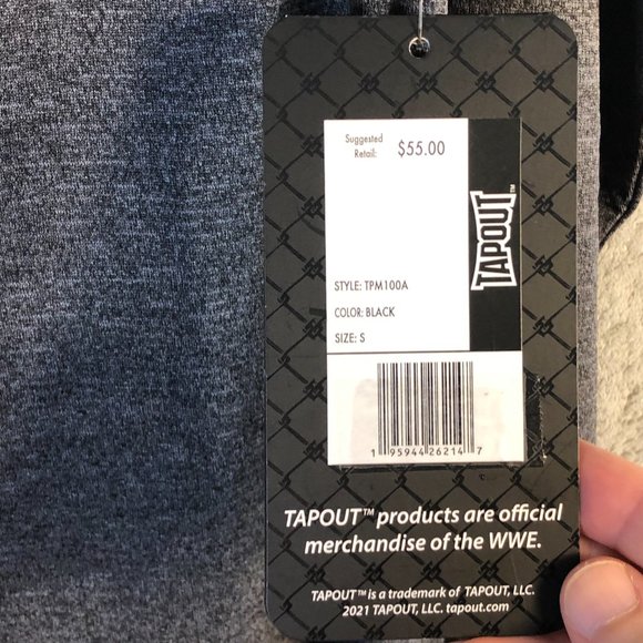 Tapout Men's Small Gray Mock Neck Quarter Zip Long Sleeve Shirt UFC MMA Athlete - Picture 4 of 10